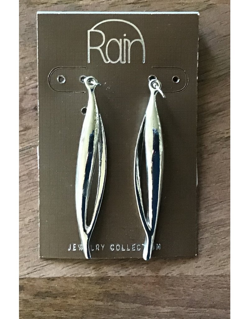 Silver Long Leaf Earring E1820S