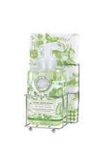 Bunny toile foaming soap napkin set