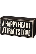 Heart attracks love box sign 105473