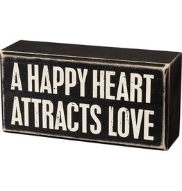 Heart attracks love box sign 105473