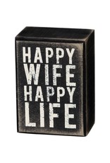 Happy wife box sign 21749