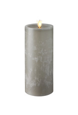Pillar Candle Chalky Grey 3.5”x 9” 36069