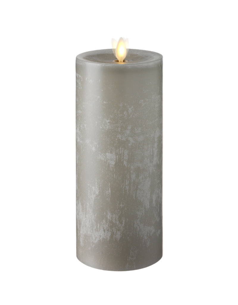 Pillar Candle Chalky Grey 3.5”x 9” 36069