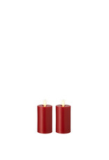 Votive Candle Set/2 Red 2”x3.5” 36104