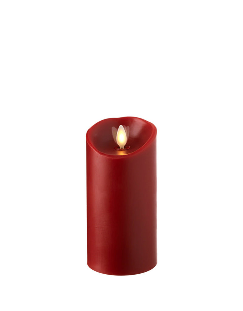 3 x 6 moving flame pillar candle Red 3”x6”16098