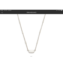 KENDRA SCOTT Fern Pendant Necklace  silver4217715883