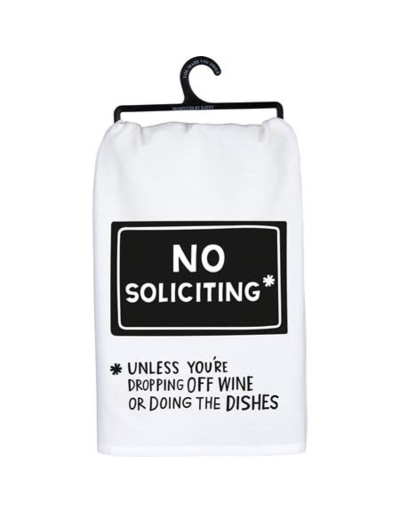 No Soliciting towel 104254