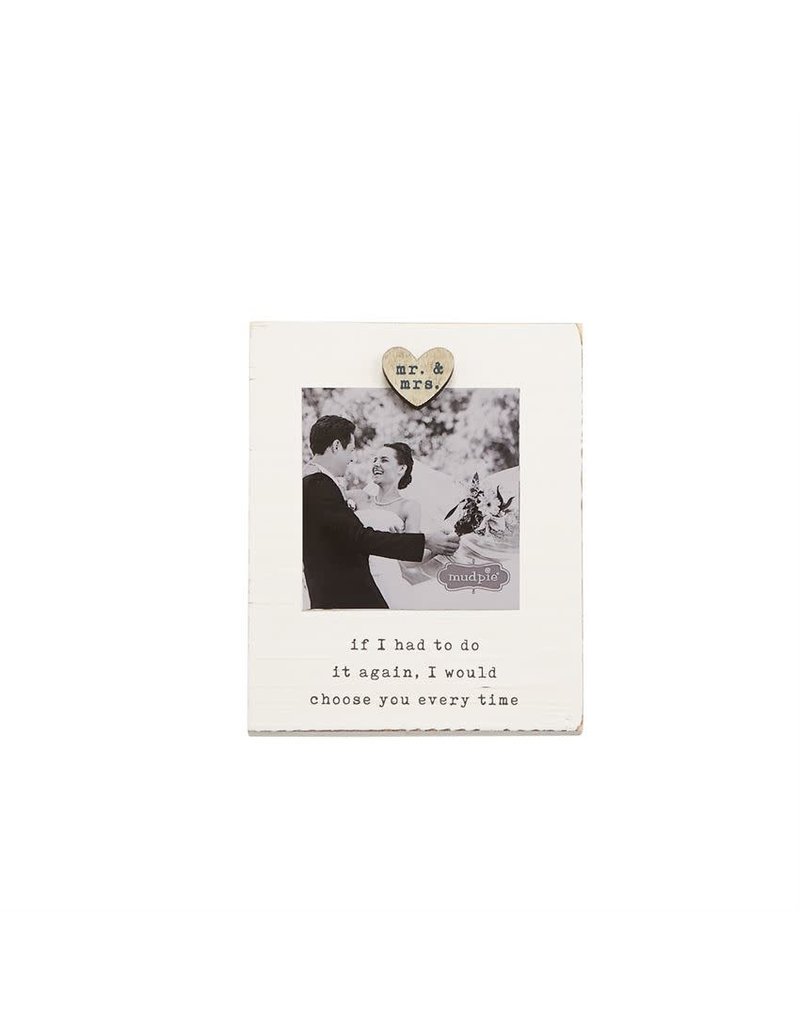 Mr and Mrs Magnet Wood Frame 46900180