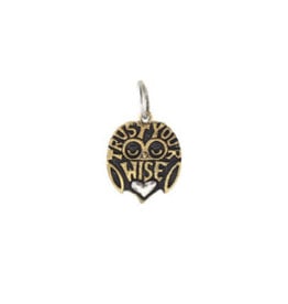 WAXING POETIC High Vibes Charm-Trust Your Wise Heart .86” HIVB2MS-HRT