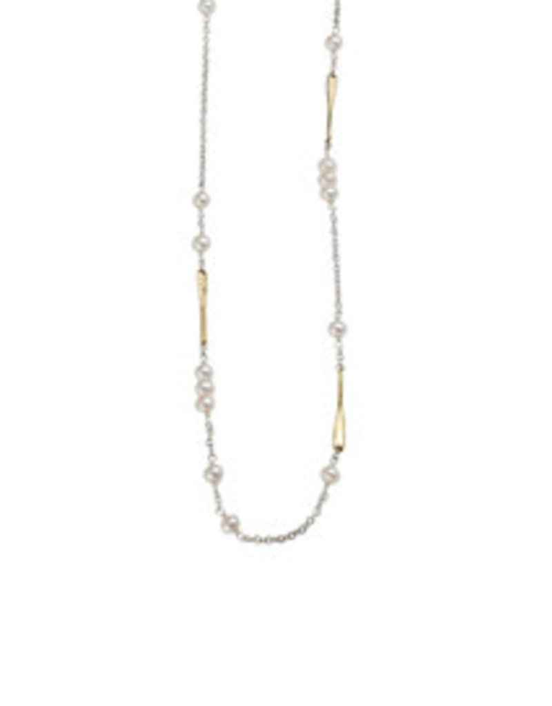 WAXING POETIC Lume Chain-Freshwater Pearl 22” LUM3BR-PRL-22