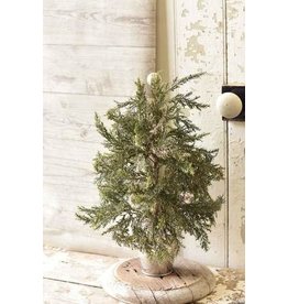 Potted Festive Glitter Tree 19” XG7617