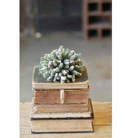 Snowy Mini Pine Half Sphere 7” XG81670