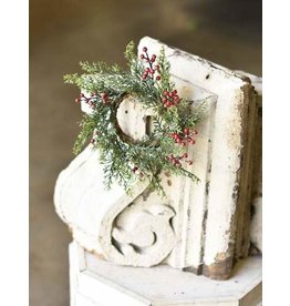 Icy Red Cedar wBerries Candle Ring 3.5 XP78153