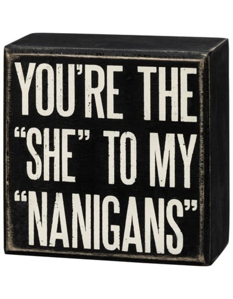 Box Sign - Nanigans 107447