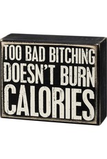 Box Sign - Burn Calories 107460