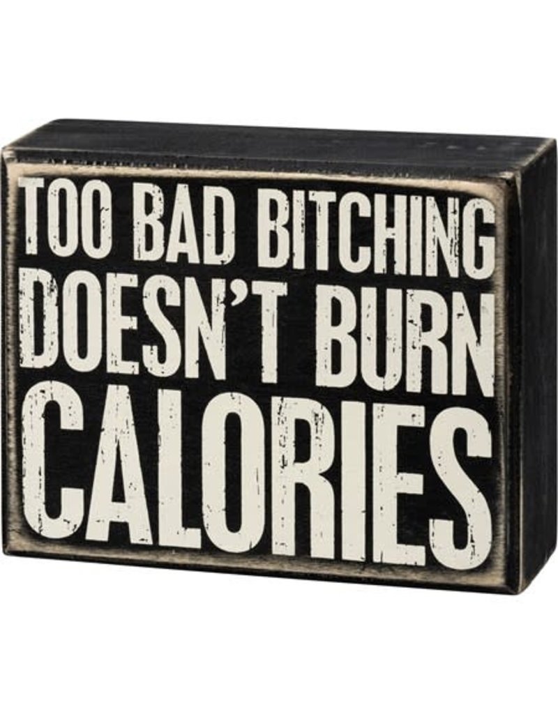 Box Sign - Burn Calories 107460