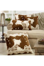 Faux Fur Cow Hide Pillow 14”x22” - 471.BR1422B