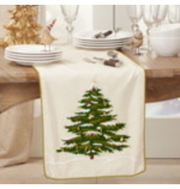Embroidered Christmas Tree Runner 18” - 9159.N1672B