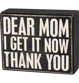 Box Sign - Dear Mom 103463