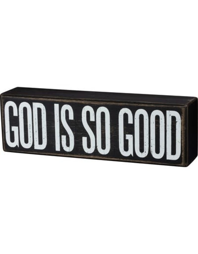 none 104031 box sign GOD IS GOOD
