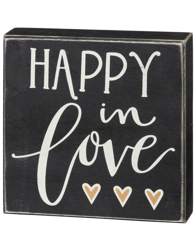 Box Sign - Happy In Love 106142
