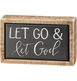 Box Sign - Let God 108308