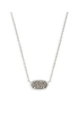 KENDRA SCOTT Elisa necklace rhod platinum drusy 4217711238