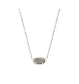 KENDRA SCOTT Elisa necklace rhod platinum drusy 4217711238