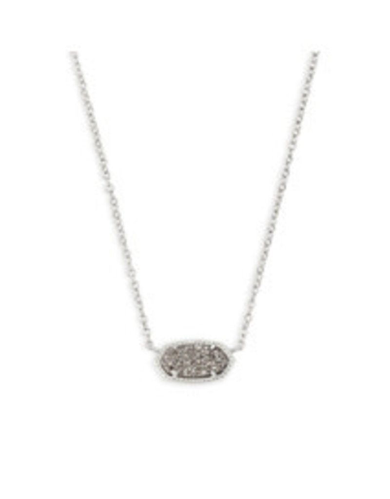 KENDRA SCOTT Elisa necklace rhod platinum drusy 4217711238