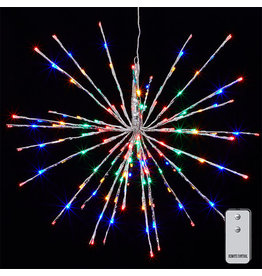 23 silver starburst with 150 multi color lights & remote 3937018