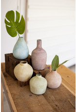 Pastel ceramic bud vase