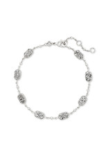 KENDRA SCOTT Emilie link bracelet rhod platinum drusy4217718153