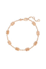 KENDRA SCOTT Emilie link bracelet rose gold sand drusy 4217718152