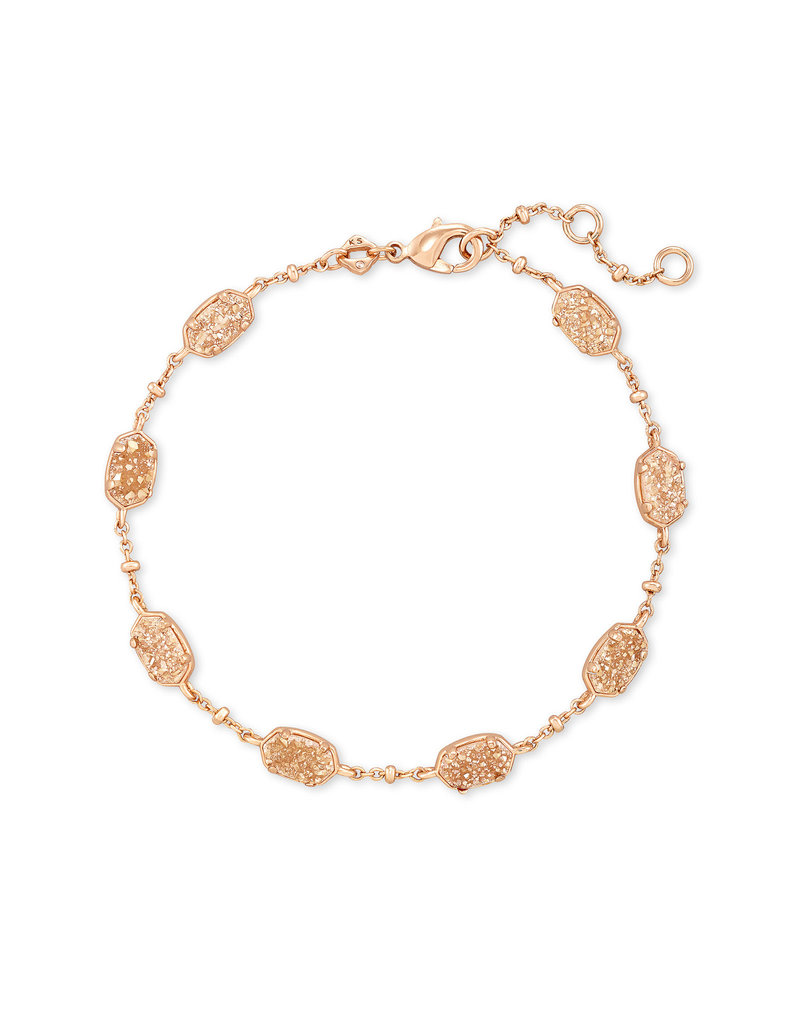 KENDRA SCOTT Emilie link bracelet rose gold sand drusy 4217718152