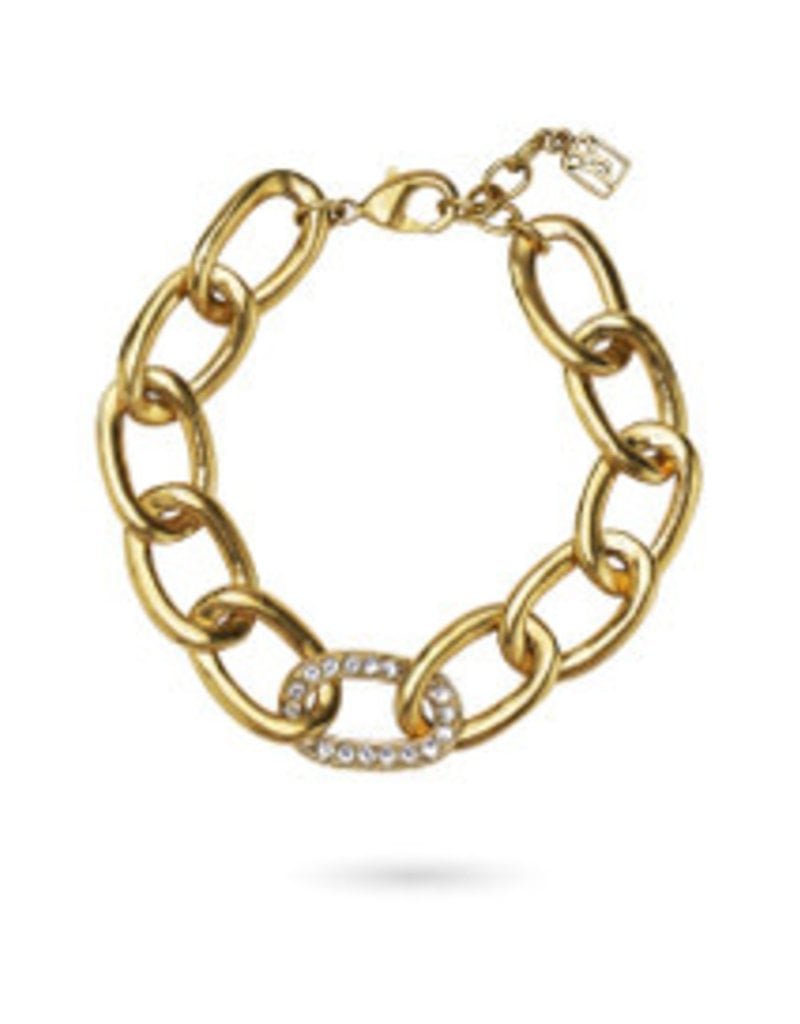 WAXING POETIC The Myth of Separation Bracelet-Brass & Crystals TMOS-67-BR