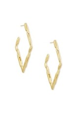 KENDRA SCOTT Rylan hoop gold earrings 842177182376