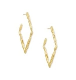 KENDRA SCOTT Rylan hoop gold earrings 842177182376