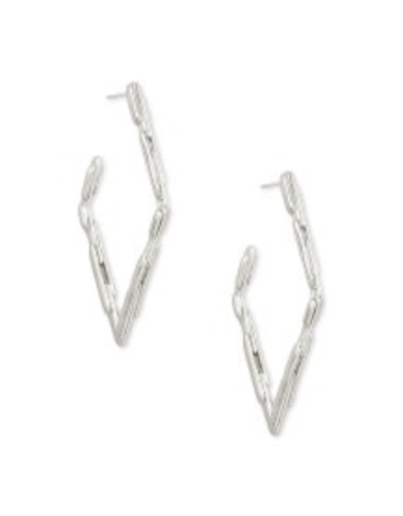 KENDRA SCOTT Rylan hoop silver earrings 4217718240