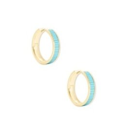 KENDRA SCOTT Jack hoop gold turquoise earrings 4217718250