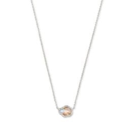 KENDRA SCOTT Tessa small sort pendant necklace rod iridescent abalone 842177182253