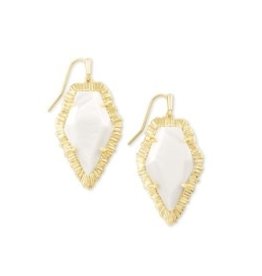 KENDRA SCOTT Tessa drop earring gold white mussel842177182161