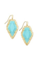 KENDRA SCOTT Tessa drop earring gold turquoise 842177182185