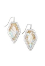 KENDRA SCOTT Tessa drop earring rhod iridescent alabaster 842177182208