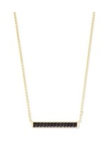 KENDRA SCOTT jack short pendant gold black spinnel 842177182543