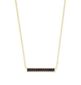 KENDRA SCOTT jack short pendant gold black spinnel 842177182543