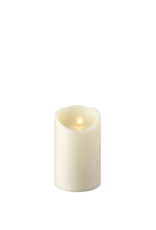 Pillar flameless moving flame Candle Ivory 3.5”x7.5” 14398
