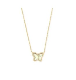 KENDRA SCOTT Lillia butterfly pendant necklace gold dich glass 4217719071