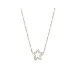 KENDRA SCOTT Jae star crystal necklace rhod white