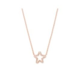 KENDRA SCOTT Jae star crystal necklace rose gold