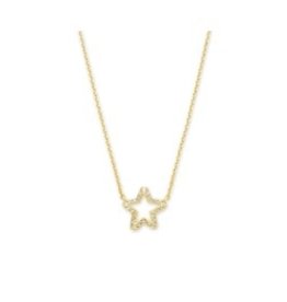 KENDRA SCOTT Jae star crystal necklace gold white crystal